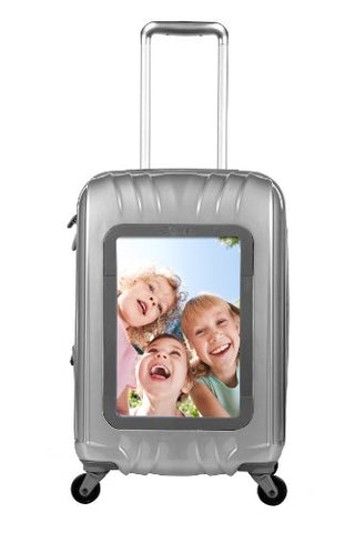 Travelers Club Luggage 20" Personalized Carry On W/360 Degree 4-Wheel System, Silver