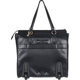 Aimee Kestenberg Women's 15" Single Compartment Wheeled with RFID Laptop Tote, Black One Size