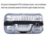 Luggage Cover Protector Clear Pvc Suitcase Protective Case With Black Zipper For Rimowa Topas…