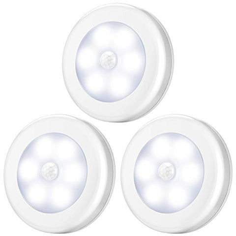 AMIR Motion Sensor Light, Cordless Battery-Powered LED Night Light, Stick-Anywhere Closet Lights