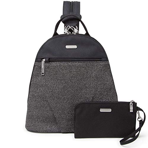 Baggallini Anti-Theft Backpack - Stylish Carry-on Travel Bag With Locking Zippers and