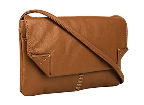 Hidesign Stitch Leather Handcrafted Cross Body, Tan