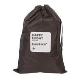 Fakeface 4 Pieces Waterproof Fabric Travel Organizers Toiletry Bags with Drawstring for Travel