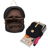 BOSTANTEN Canvas Backpack Purse Lightweight School Bag Daypack for Women