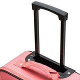 Millennium by Travelway Wheeled Suitcase - Rolling Carry-on (20 Inch, Coral)