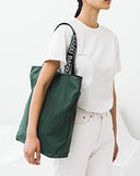BAGGU Ripstop Tote, Super Versatile Lightweight Nylon Tote, Dark Sage