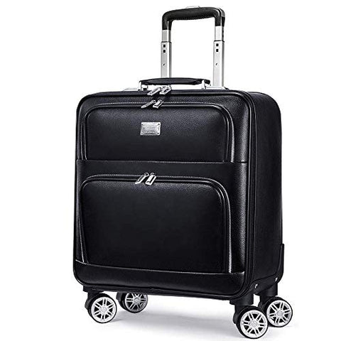 Luggage PU Rolling Suitcase Cabin Business Travel Trolley Bags for Men Luggage Suitcase Bag Wheels Spinner Suitcase Wheeled Bags,20inch