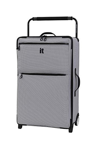 IT Luggage 29.6" World's Lightest Los Angeles 2 Wheel, Black/White