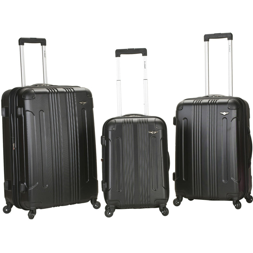 Rockland Luggage Sonic 3 Piece Hardside Spinner Luggage Set