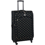 American Flyer Fleur De Lis 5 Piece Spinner Luggage Set
