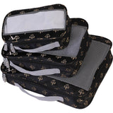 American Flyer Fleur De Lis 3pc Packing Cube Set