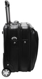 McKlein R Series Lasalle Leather 17in Wheeled Laptop Briefcase - Luggage Factory