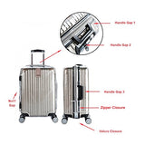 Luggage Cover,Clear Pvc Transparent Travel Suitcase Protector Dust-Proof Cover For 20-28 Inch