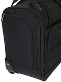 Travelers Club Business Class 16-Inch Under the Seat Carry-On Luggage, Executive Black