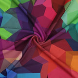 Explore Land Travel Luggage Cover Suitcase Protector Fits 18-32 Inch Luggage (Geometry, L(27-30 inch Luggage))