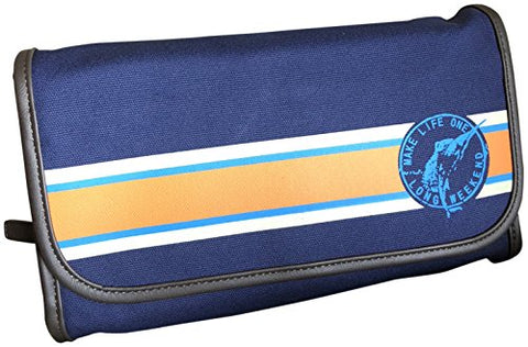 Tommy Bahama Canvas Khaki Travel Cosmetic Large Toiletry Hanging Bag Case