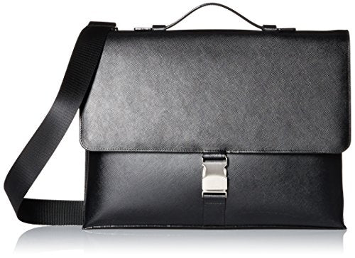 Calvin Klein Men'S Saffiano Attache, Black, One Size