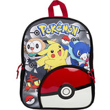 Pokemon Pokeball Comer Molded Pocket And Lenticular 16" Backpack