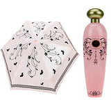 FakeFace Novelty Womens Ladies Girls Perfume Vase Shaped Bottle Three Folding Umbrella Anti-UV