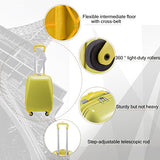 Hauptstadtkoffer Kids Luggage Children'S Luggage Suitcase Hard-Side Glossy Multicoloured Yellow