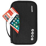 Defway Passport Wallet RFID Blocking Travel Organizer Bag, Family Passport Holder with ID Window