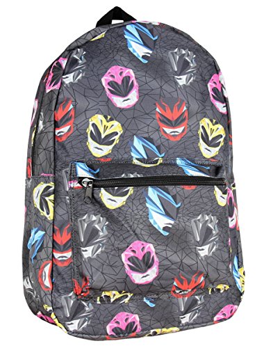 Official Power Rangers Masks Sublimated All Over Print Backpack