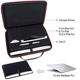 Smatree Hard Carrying Case for 15.4inch MacBook, 15.4 inch MacBook Pro 2019 Laptop Bags, Macbook Pro 15inch Shoulder Bags, 9.7 inch iPad Sleeve