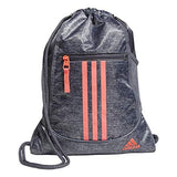 adidas Unisex Alliance II Sackpack, Jersey Black/Onix/Pink, OSFA
