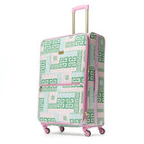 Macbeth Women'S Prepset 28In Rolling Luggage Suitcase Pink, Green