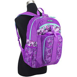 Fuel Backpack & Lunch Bag Bundle, Grape/Turqoise/Colorful Butterflies Print