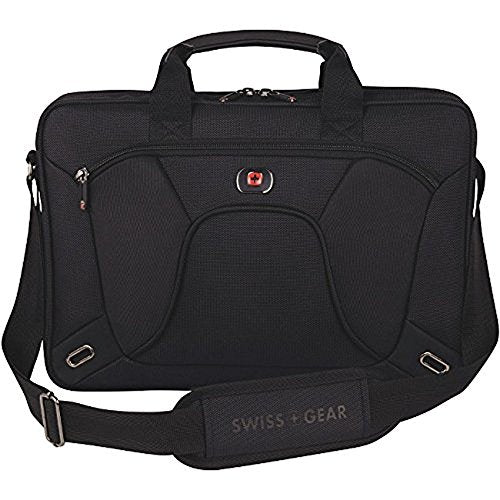 SwissGear(R) APPLICATION Laptop Slimcase With 16in. Laptop Pocket And Tablet/eReader Pocket, Black
