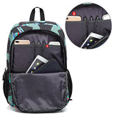 Scarleton Patterned School Backpack H203713 - Green