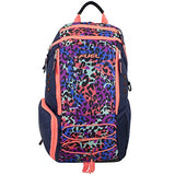 Fuel Ultimate Extreme Bungee Backpack with Multiple Compartments (Coral Sizzle/Tie Dye Cheetah)