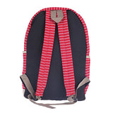 Damara Womens Pinstripe Canvas Daily Large Shoulders Bag,Red