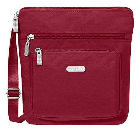 Baggallini Pocket Lightweight Crossbody Bag–Spacious, Water-Resistant Travel Purse With Rfid