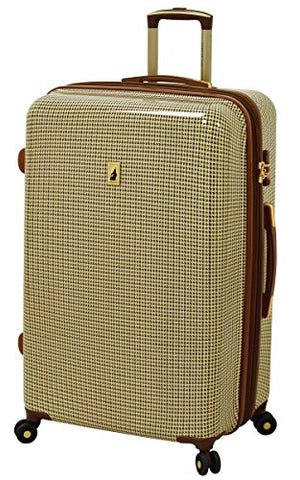 London Fog Cambridge 29" Expandable Hardside Spinner, Olive Plaid