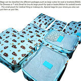 Sackorange 7 Set Travel Storage Bags Packing cubes Multi-functional Clothing Sorting Packages,Travel Packing Pouches,Luggage Organizer (Little bear)