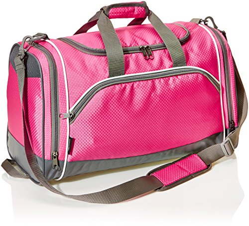 Amazonbasics Sports Duffel - Small, Pink
