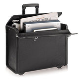 Solo Lincoln Rolling Catalog Case, With Dual Combination Locks, Black