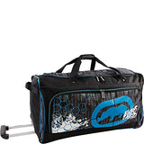 Ecko Unltd. Men's Tagger 32" Rolling Duffel Bag, Black/Blue, One Size