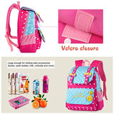 Vbiger Casual School Bag Children School Backpacks For Teen Girls (Red-Blue)
