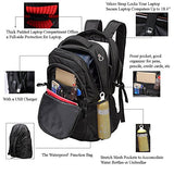 Backpack For Laptops Up To 18.4 Inch Hiking Backpack Water Resistant Travel Backpack Shockproof