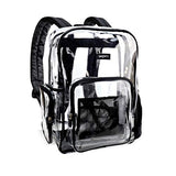 Heavy Duty Clear Backpack Durable Military Nylon Transparent for School, Airport Security