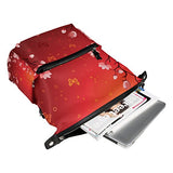 Colourlife Sakura Evening Butterflies Stylish Casual Shoulder Backpacks Laptop School Bags Travel