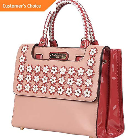 Sandover Nicole Lee Meroz Blooming Messenger Satchel 4 Colors | Model LGGG - 7445 |