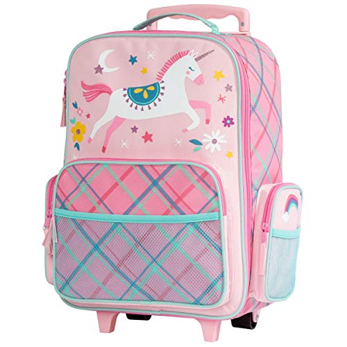 Stephen Joseph Kids Classic Rolling Luggage, Pink Unicorn, One Size
