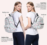 Lightweight Canvas Backpack For Women, Teens And Kids (Elephant Pink Small V2)