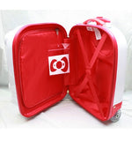 SANRIO Hello Kitty ABS Molded Luggage with Embossing Hard Case By White