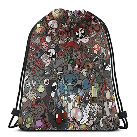 The Bind-Ing Of Is-Aac Drawstring Backpack Print Sport Travel Gym Bundle Bag Storage Bag For Men Women