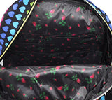 Betsey Johnson Nylon Backpack, Rainbow Hearts